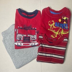 Toddler Boy Bundle 18M – Toy Story Rex Tee, Carter’s Firetruck Shirt (4pcs)